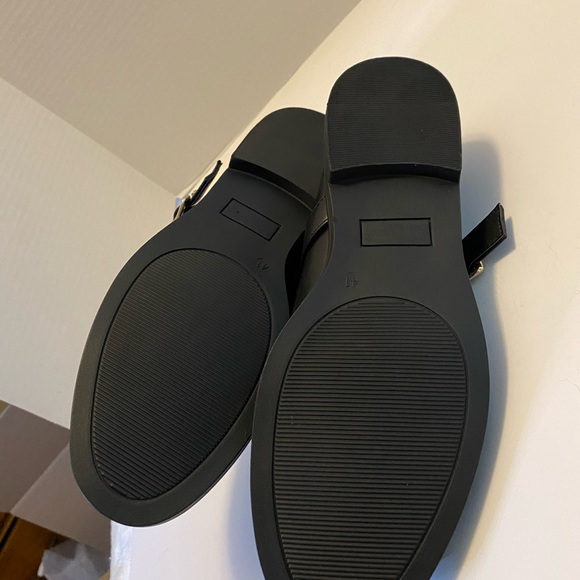 Fever Sole Black Mary Jane’s with silver Buckle Comfy Flats Size 9.5 NIB - Picture 9 of 10